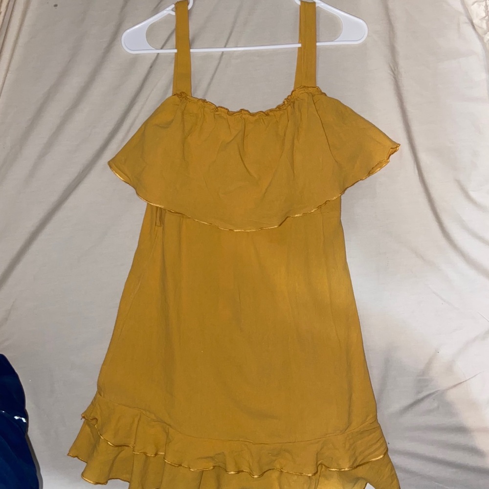 Mustard yellow dress